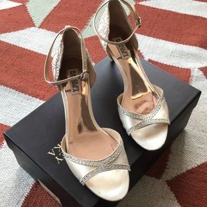 Badgley Mischka Crystal D’Orsay Sandal